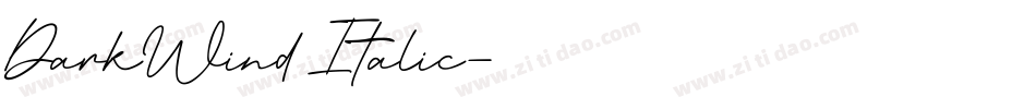 DarkWind Italic字体转换